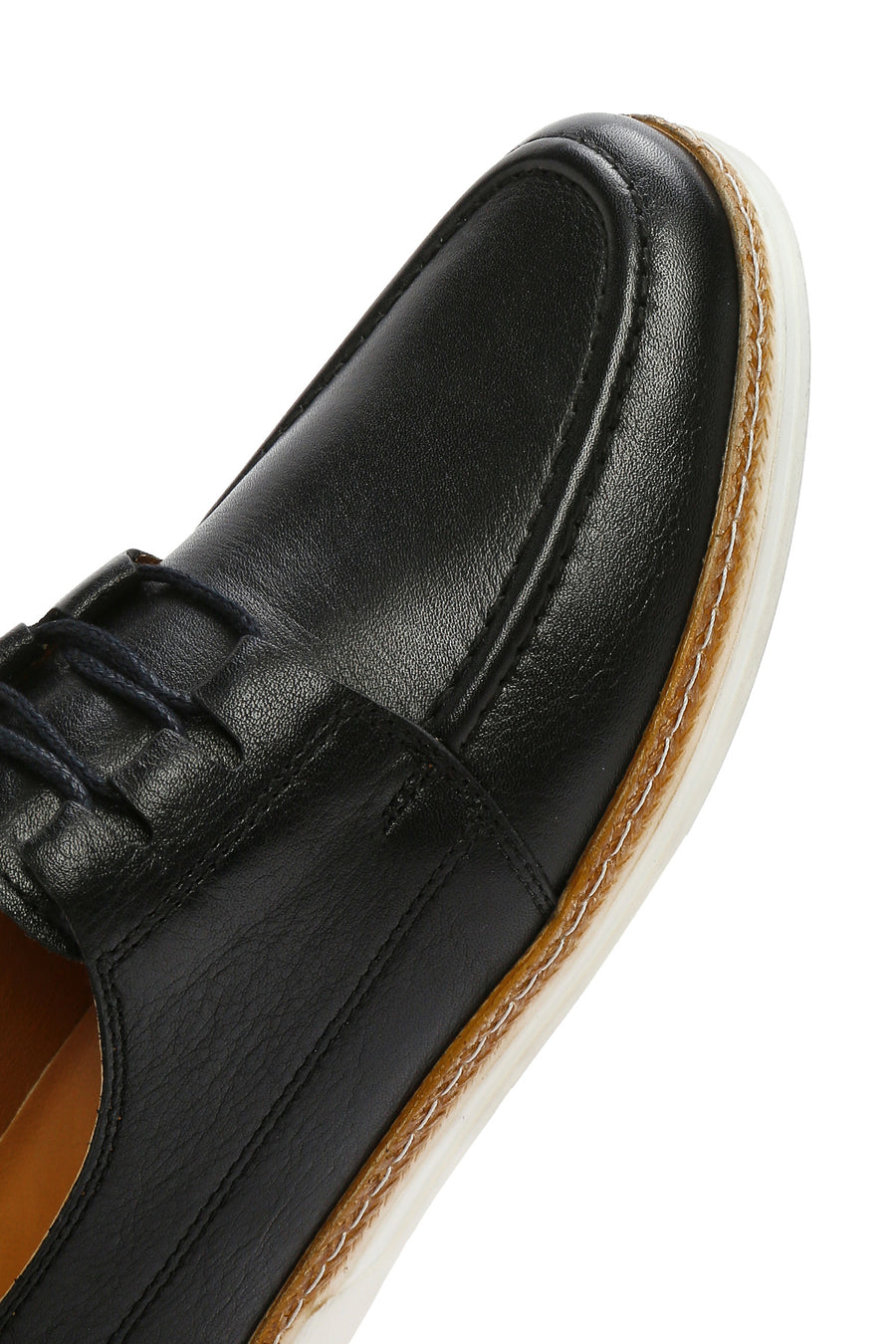 Men's Black Lace-up Leather Casual Shoes