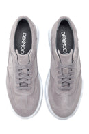 Men's Leather Suede Sneaker | Derimod