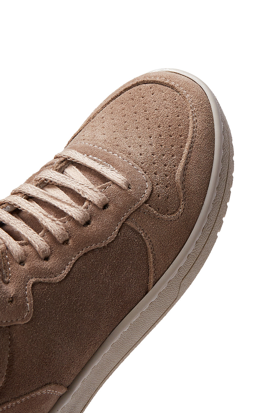 Kadın Bej Süet Deri Bilekli Sneaker