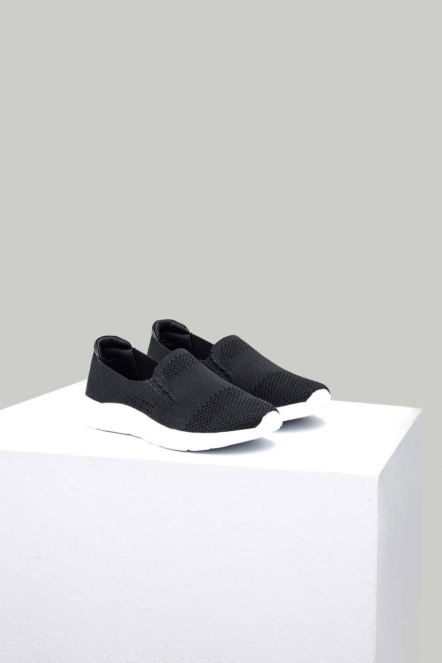 Black Fabric Women's Sneaker