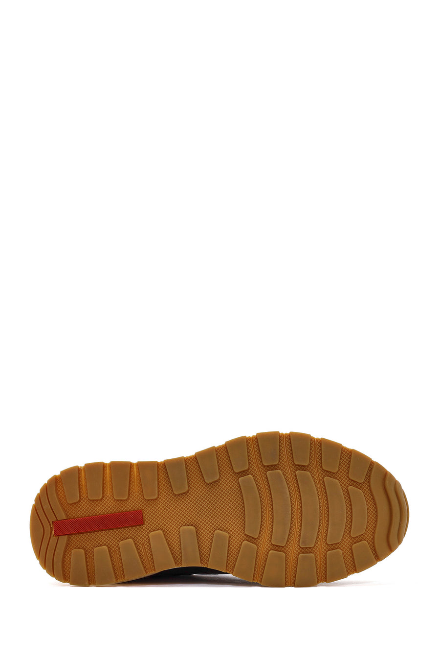Erkek Lacivert Bağcıklı Deri Sneaker