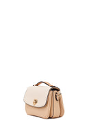 Woman Beige Long-Strap Crossbody Bag | Derimod