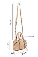 Women's Beige Long Strap Charm Mini Shoulder Bag | Derimod
