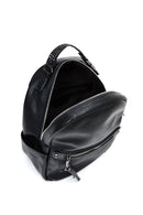 Women's Black Metal Detailed Backpack | Derimod