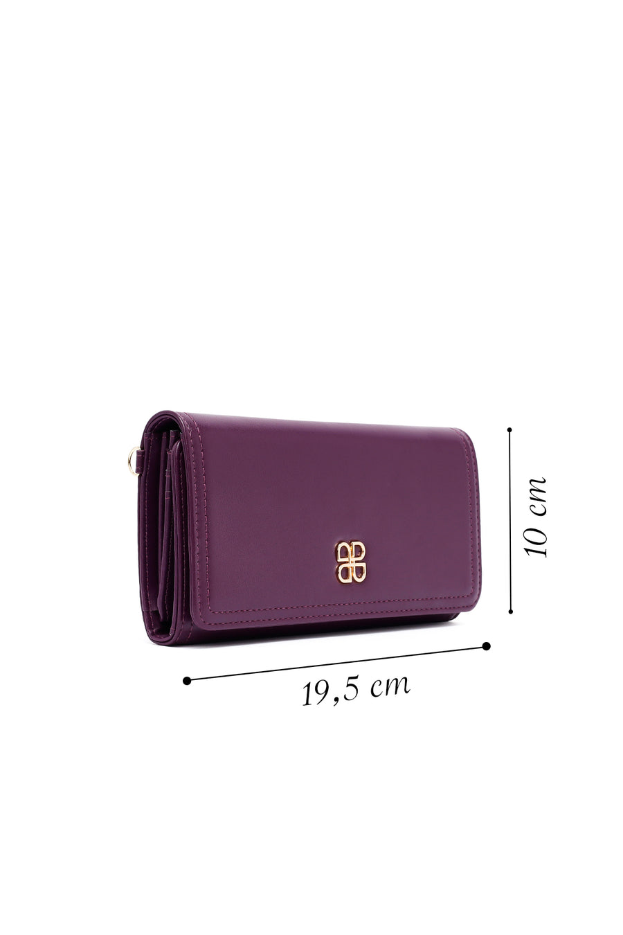 Women's Purple Strap Detailed Wallet