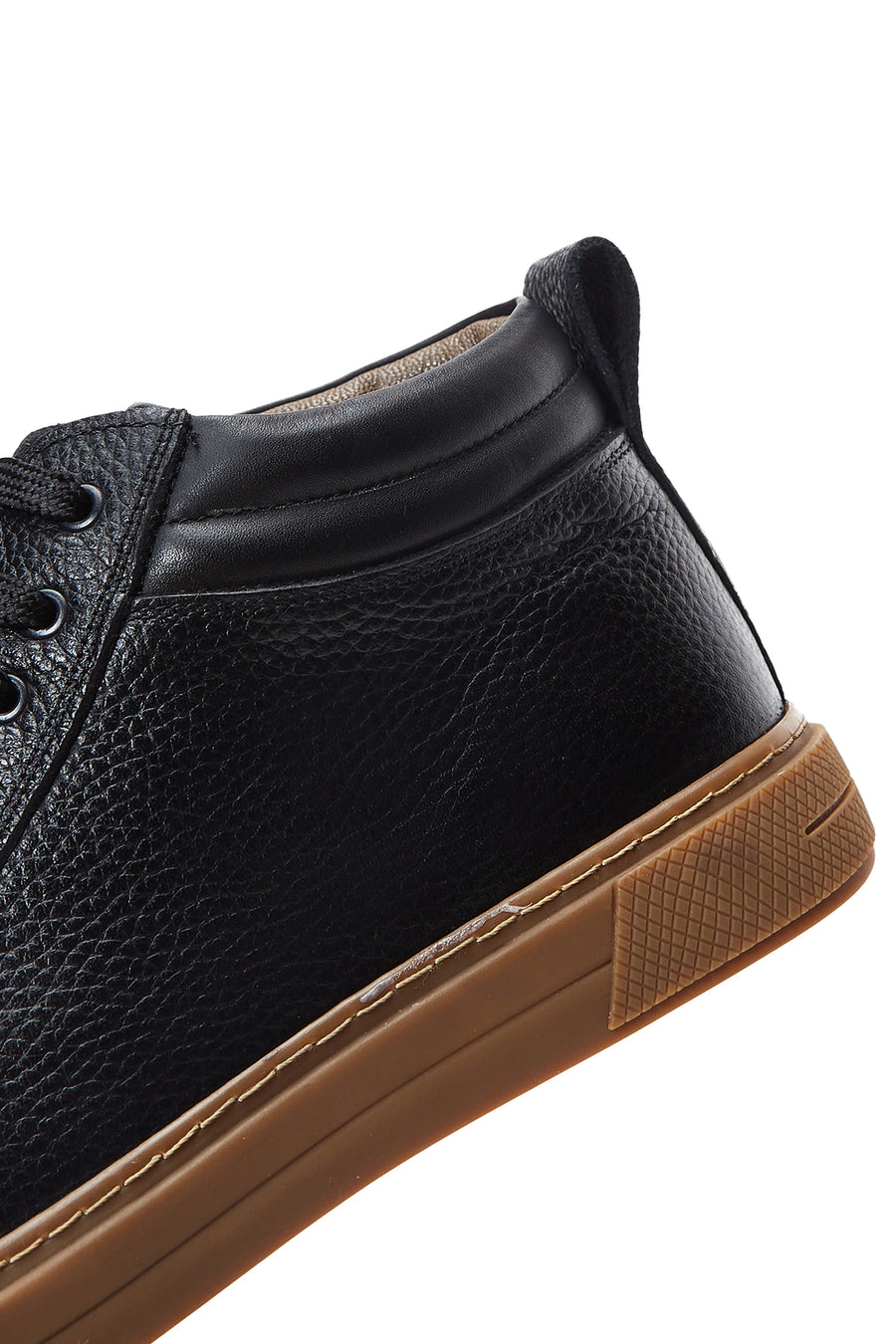 Erkek Siyah Deri Bilekli Sneaker Bot