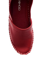 Kadın Dikiş Detaylı Deri Loafer | Derimod