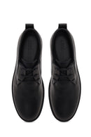 Male Black Lace-up Leather Casual Shoes | Derimod