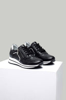 Yüksek Topuklu Kadın Deri Sneaker | Derimod