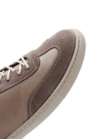 Men's Mink Leather Sneaker | Derimod