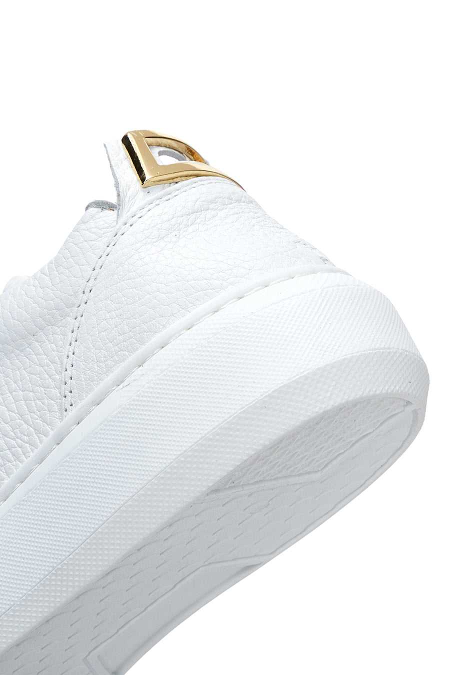 Kadın Beyaz Bağcıklı Deri Sneaker