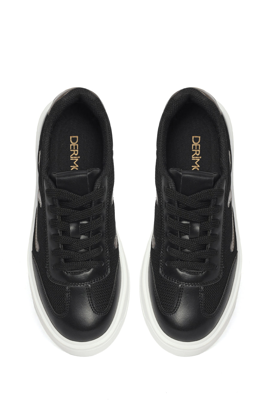 Kadın Siyah Bağcıklı Sneaker