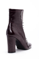 Women's Heeled Patent Leather Boots | Derimod