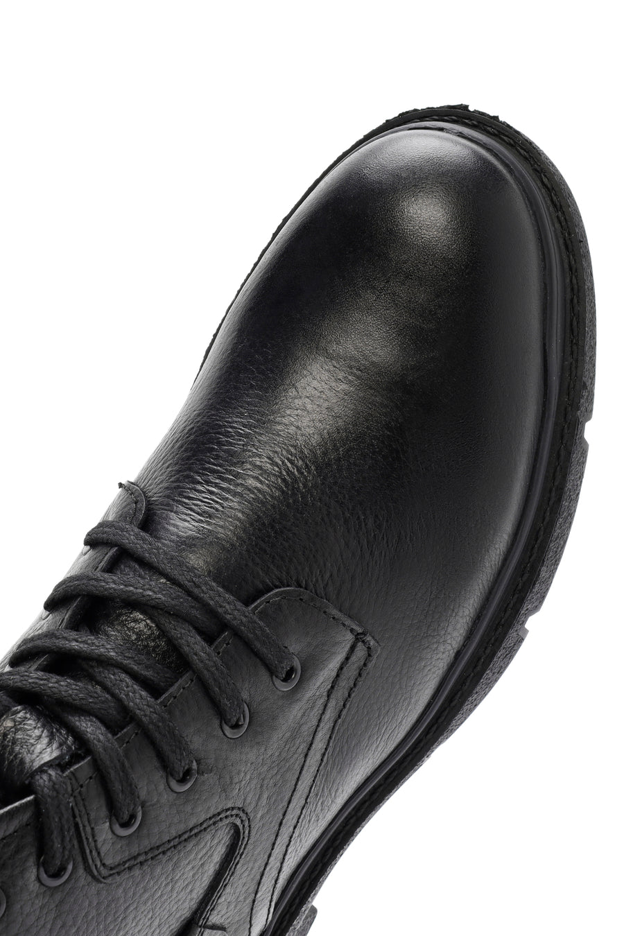 Male Black Zip Closure Leather Casual Boots