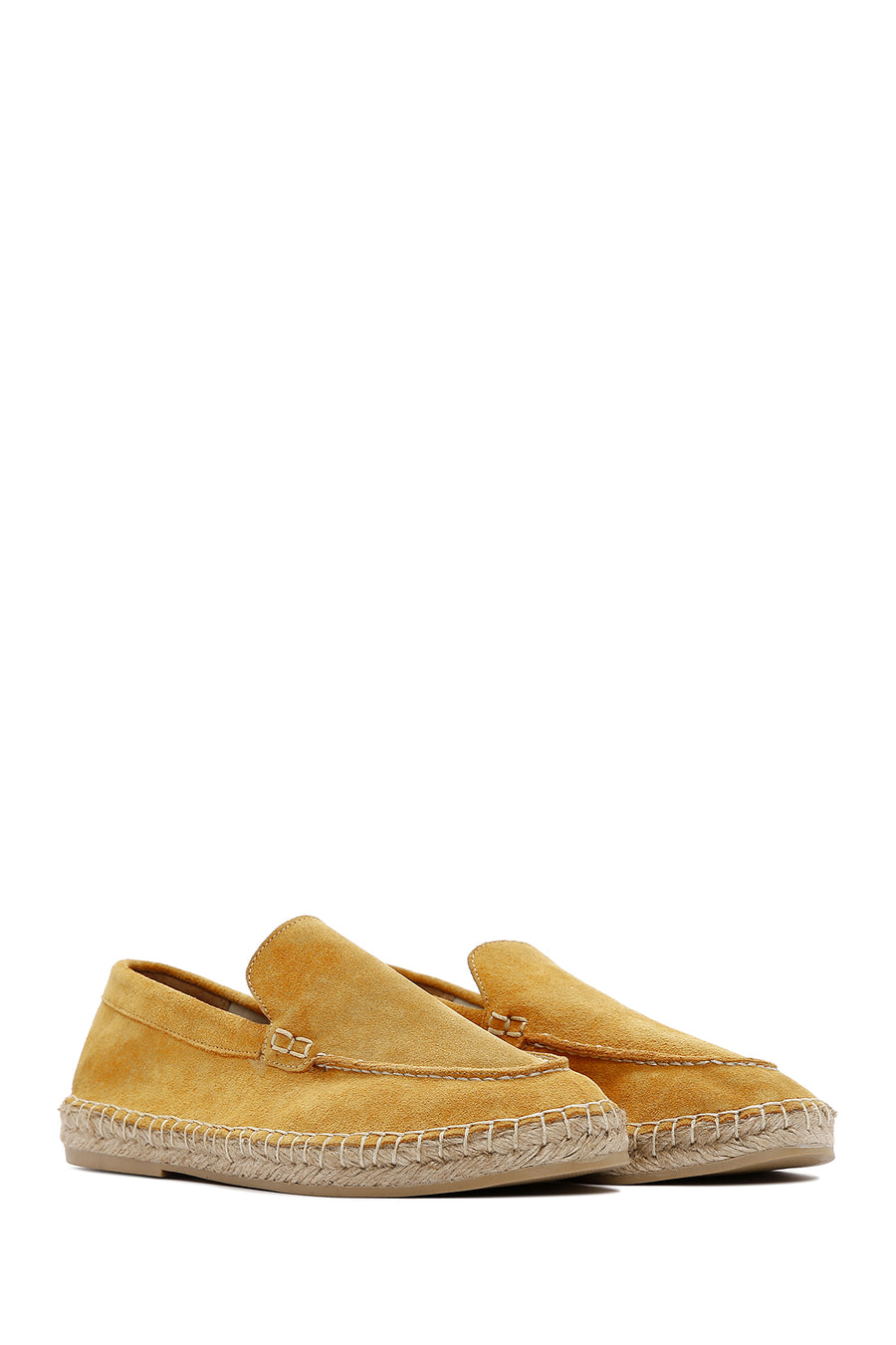 Men's Yellow Leather Espadrille