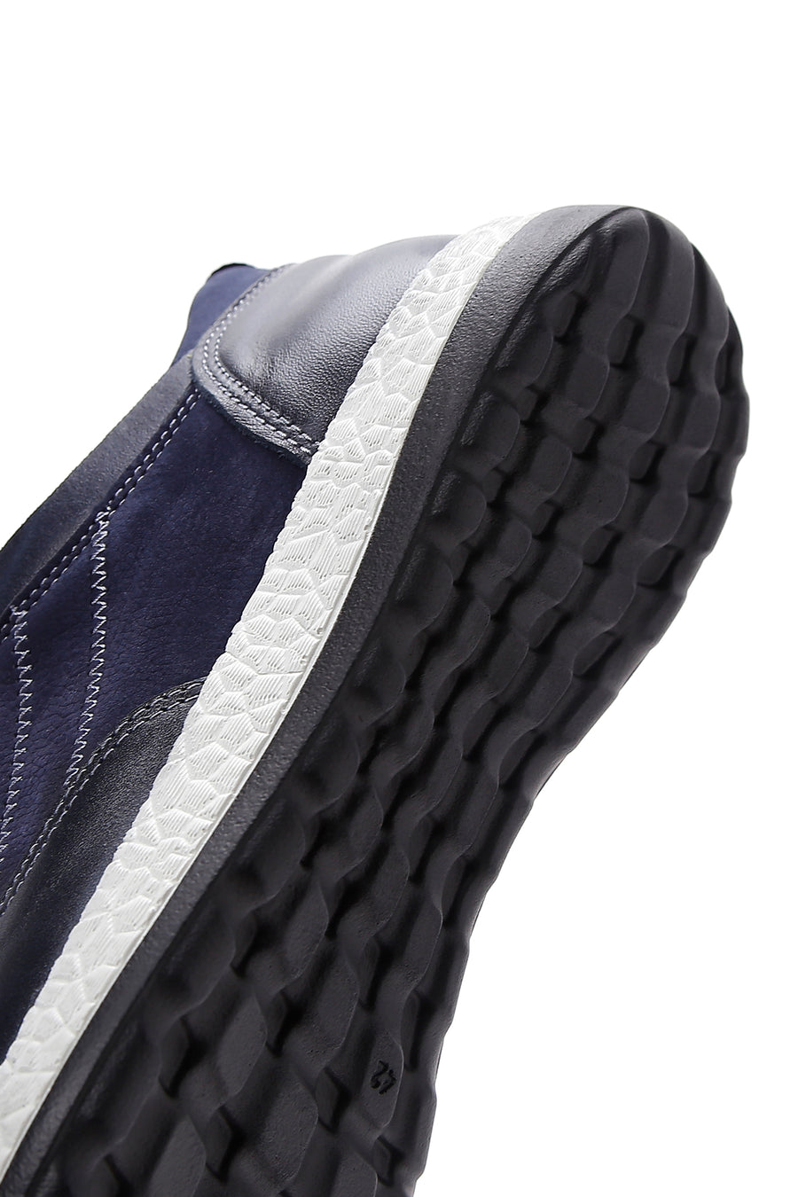 Erkek Lacivert Nubuk Deri Sneaker
