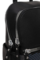 Woman Black Printed Backpack | Derimod