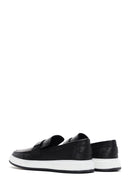 Men's Black Leather Casual Loafer | Derimod