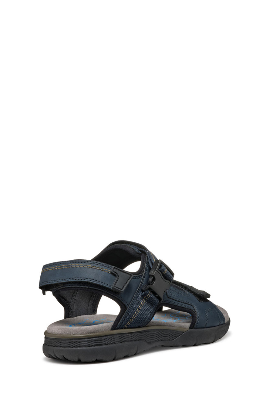 Geox Men's Navy Blue U Spherica Ec5 B- Nbk Synt.Le Double Strap Fabric Sandals