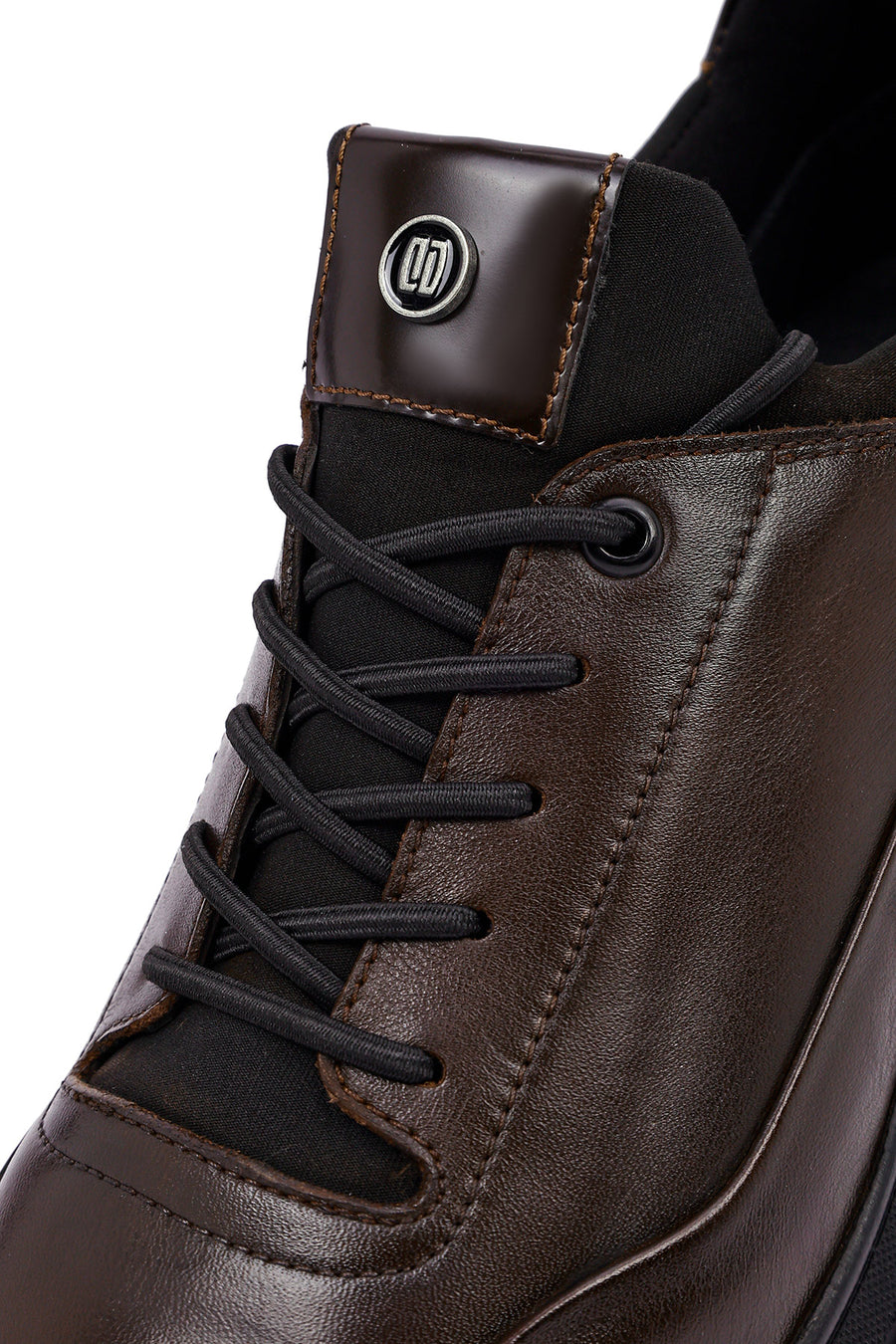 Men's Brown Lace-Up Leather Casual Sneaker