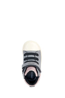 Geox Baby Girl Gray B Gisli Girl Strappy Suede Leather Boots | Derimod
