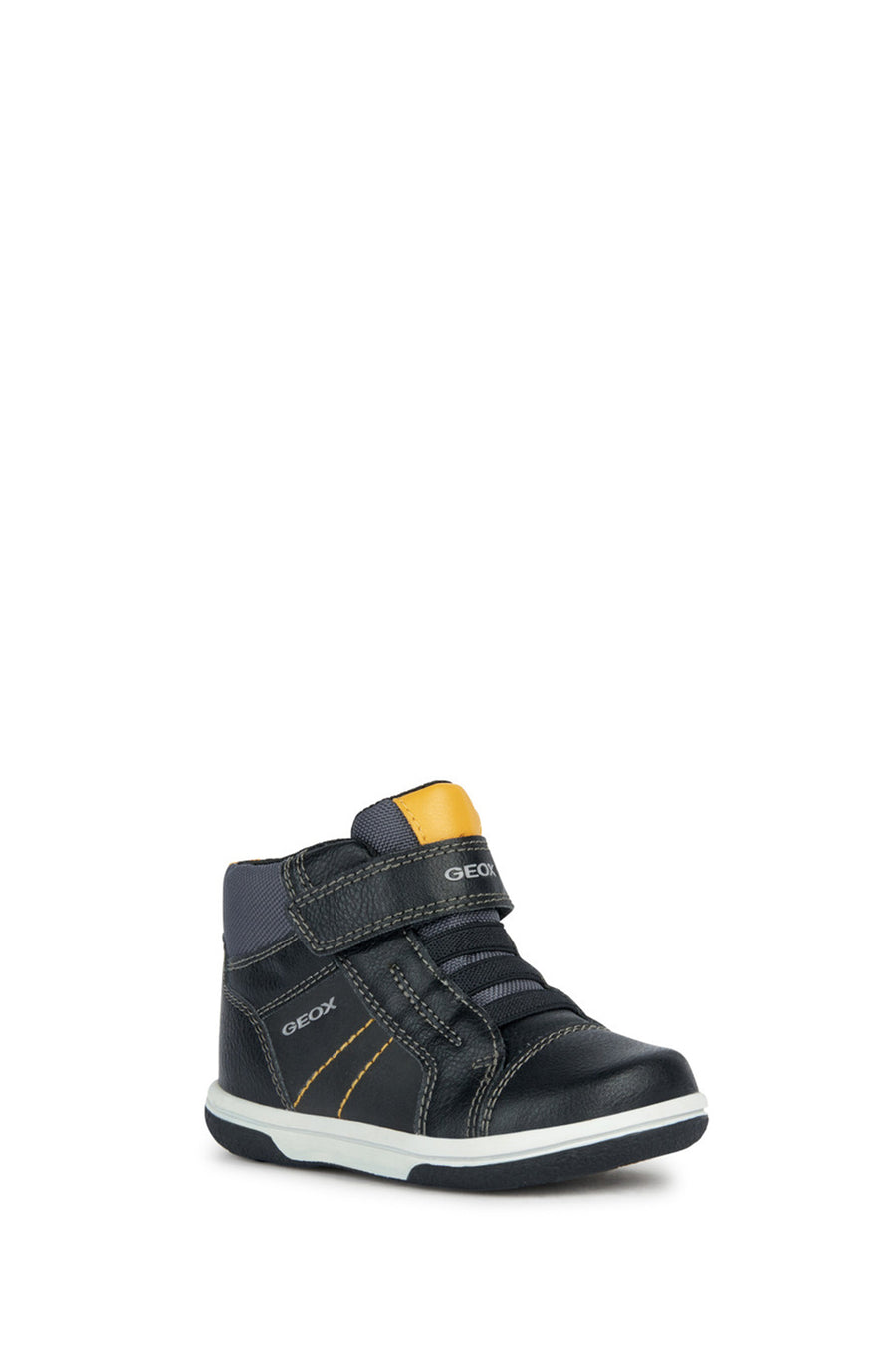 
Geox Baby Boy Black Strapped Leather Sneaker

