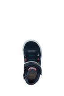 Geox Erkek Bebek Lacivert Spider Man Bantlı Desenli Deri Sneaker | Derimod