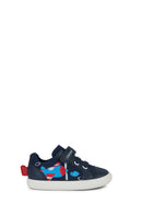 Geox Erkek Bebek Lacivert Gisli Bantlı Deri Sneaker | Derimod