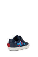 Geox Erkek Bebek Lacivert Gisli Bantlı Deri Sneaker | Derimod