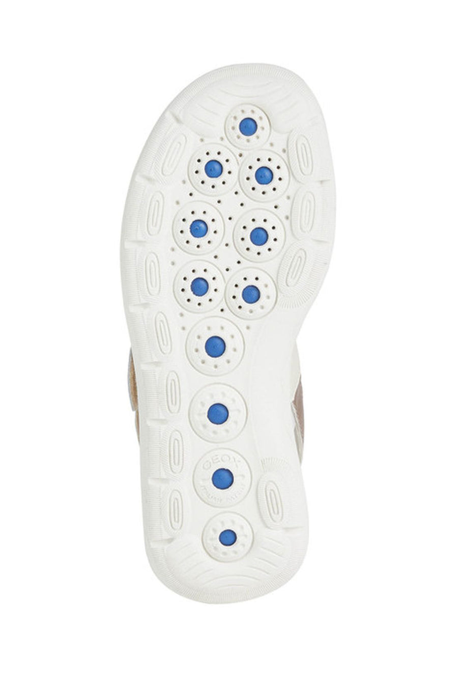 Geox Women's Cream D Spherica Ankle Strap Leather Sandals