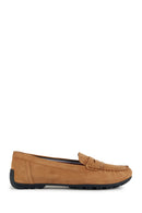Geox Kadın Camel Kosmopolis + Grip Süet Deri Loafer | Derimod