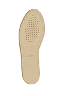Geox Women's Blue Lampedusa Straw Sole Suede Leather Espadrille | Derimod