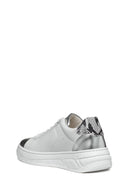 Geox Kadın Beyaz Bağcıklı Deri Sneaker | Derimod