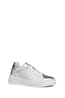 Geox Kadın Beyaz Bağcıklı Deri Sneaker | Derimod