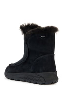 Geox Women's Black Spherica Suede Leather Boots | Derimod