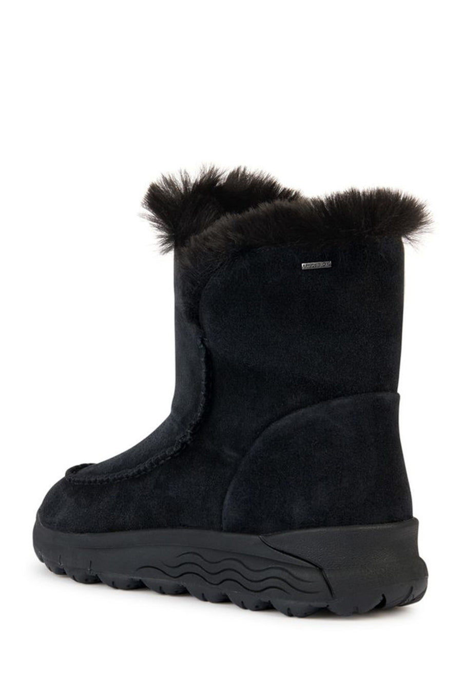 Geox Women's Black Spherica Suede Leather Boots