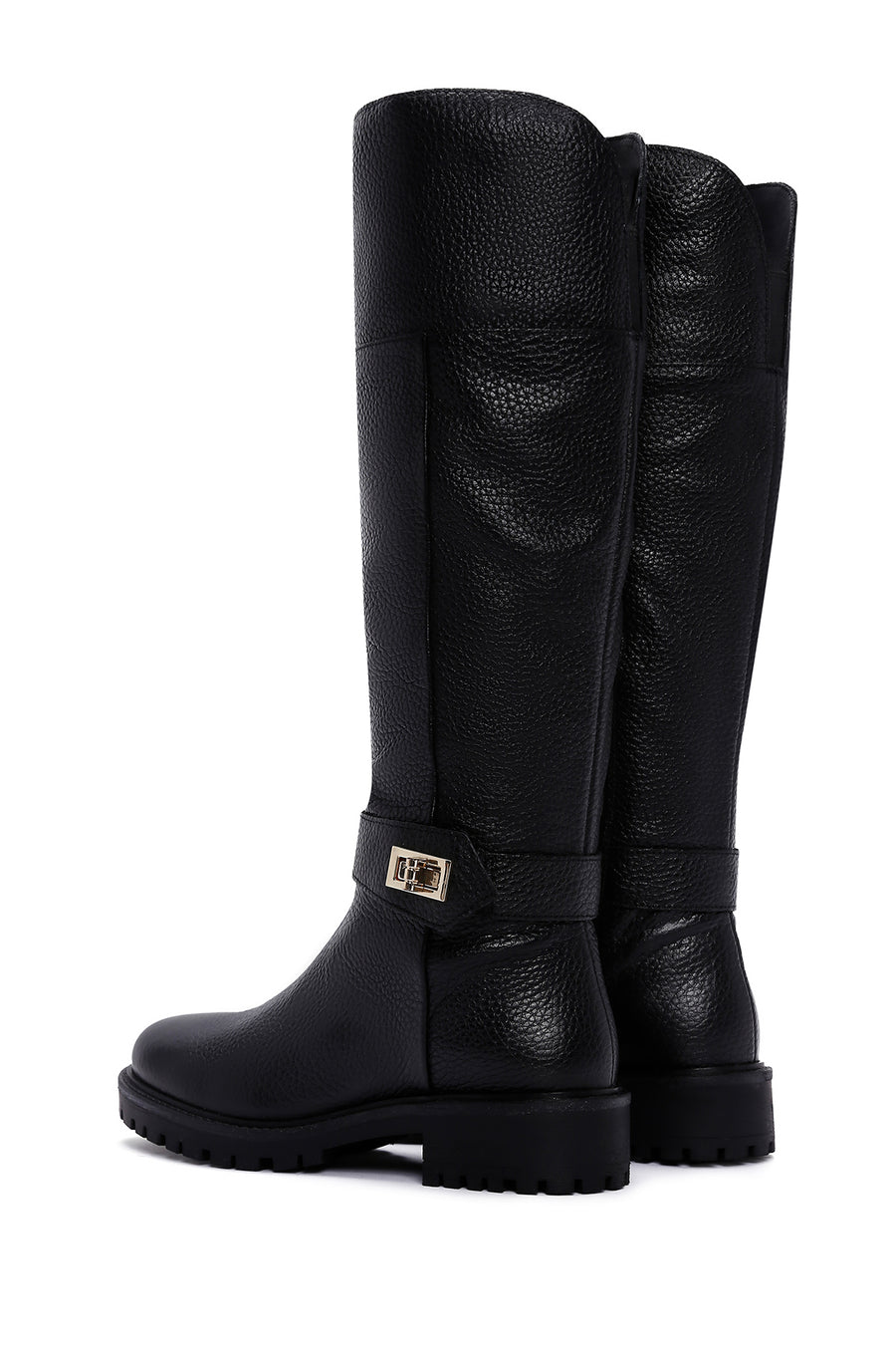 Geox Women's Black Zippered Leather Boots