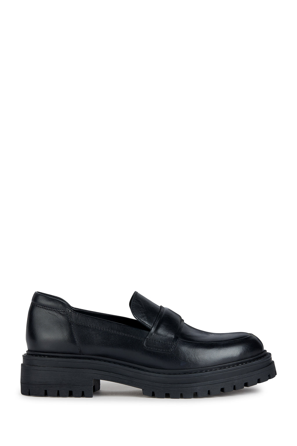 Geox Kadın Siyah Irıdea Deri Maskülen Loafer