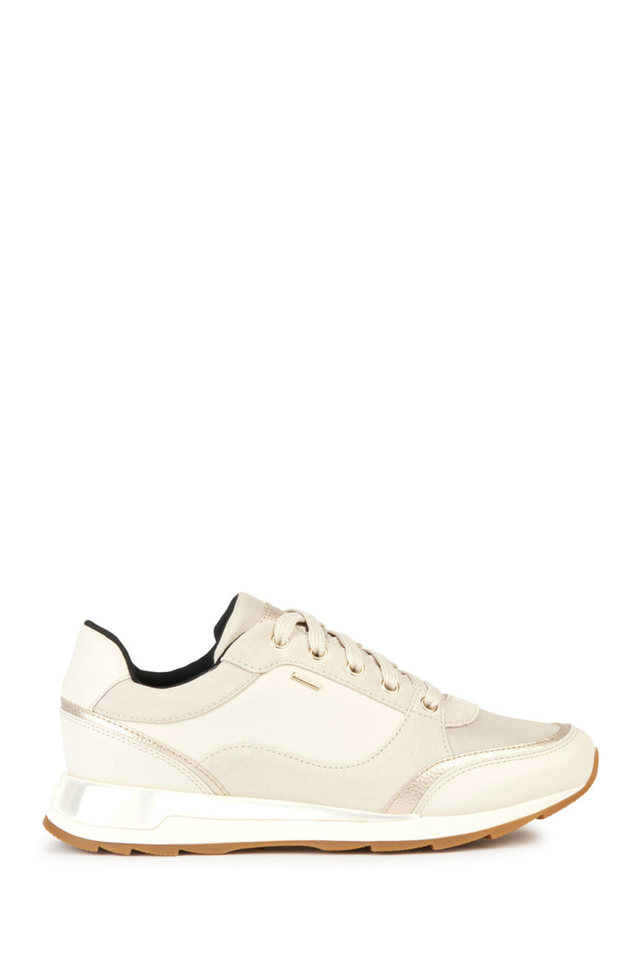Geox Kadın Bej Bağcıklı Deri Sneaker D36LYB08522C5322 | Derimod