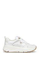 
Geox Women White Diamantha Lace-Up Thick Sole Leather Sneaker
 | Derimod
