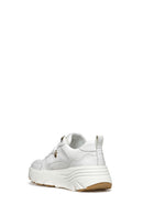 
Geox Women White Diamantha Lace-Up Thick Sole Leather Sneaker
 | Derimod