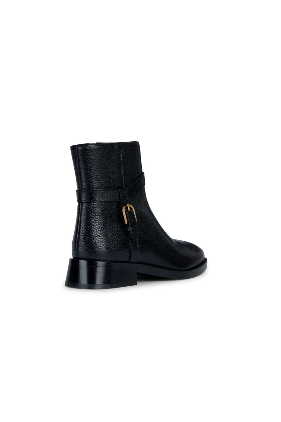 Geox Women's Black Tormalina Zippered Leather Boots