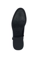 Geox Women's Black Tormalina Zippered Leather Boots | Derimod