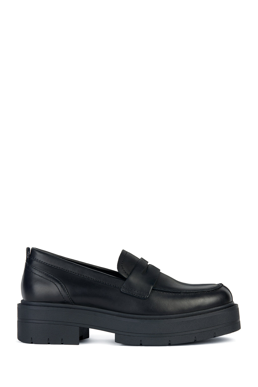 Geox Kadın Siyah Spherica Deri Maskülen Loafer