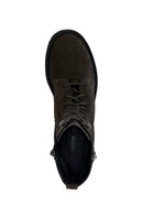 Geox Women's Anthracite Spherica Ec7 Suede Leather Boots | Derimod