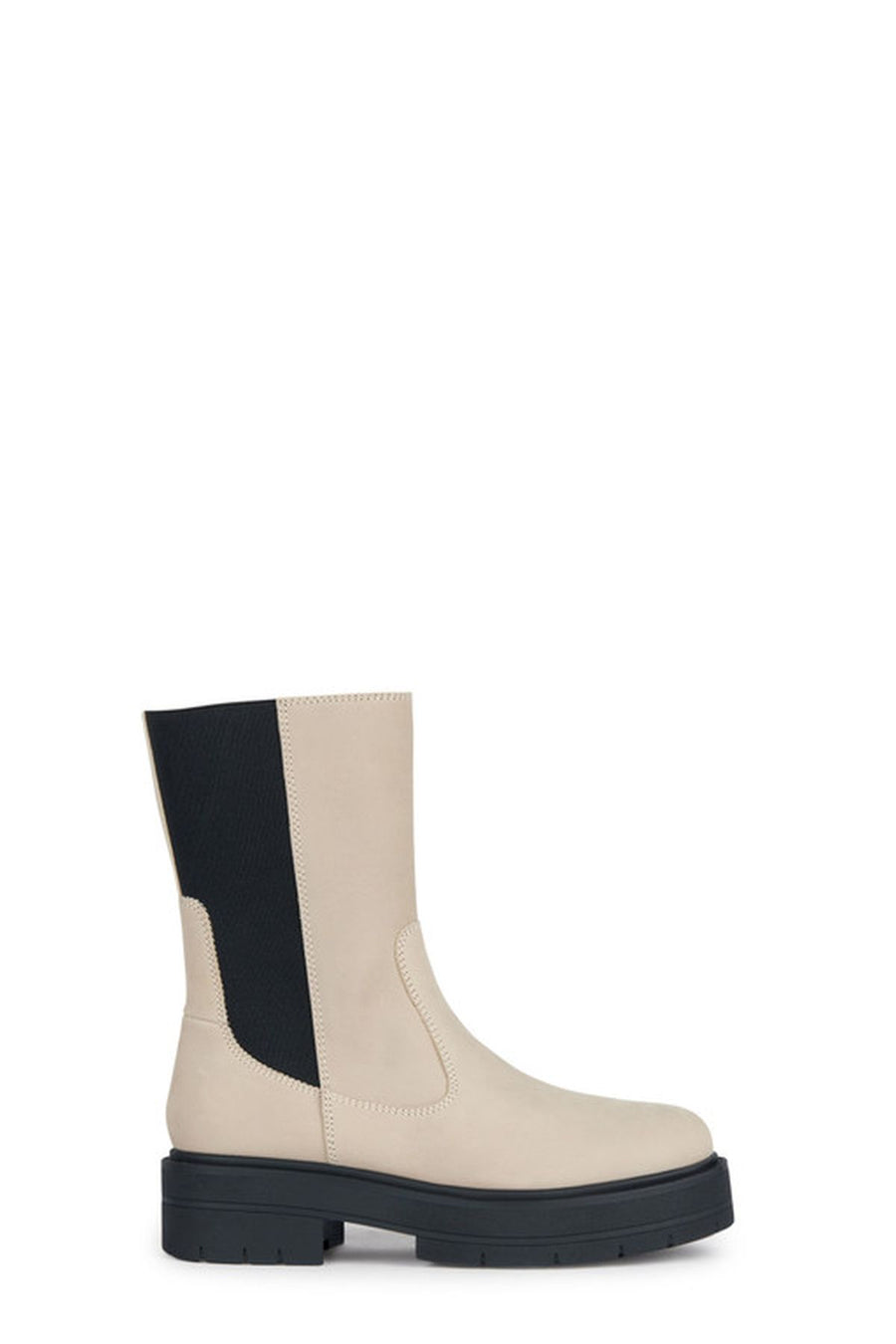 Geox Women's Beige Spherica Suede Leather Boots D36VDK000CLC5004 | Derimod