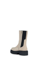 Geox Women's Beige Spherica Suede Leather Boots | Derimod