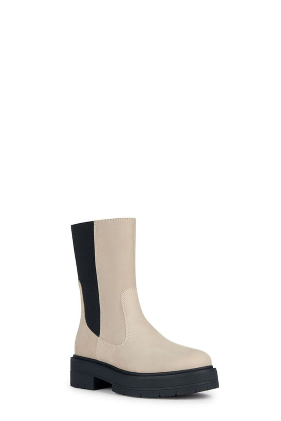 Geox Women's Beige Spherica Suede Leather Boots