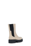 Geox Women's Beige Spherica Suede Leather Boots | Derimod