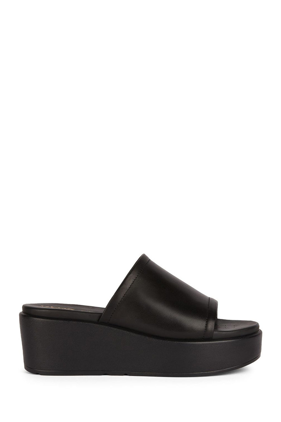 Geox Women's Black Xand 2.2s Thick Soled Leather Slippers D45M1C00043C9999 | Derimod